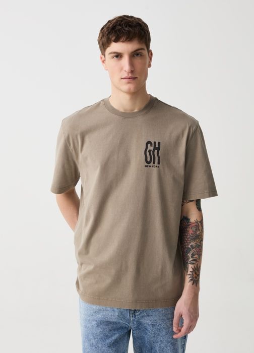 T-shirt en coton avec imprimé logo