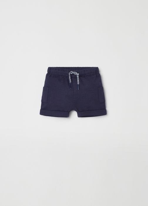 Short en coton - Non spécifié - Non spécifié - Taille élastiquée - Cordon de serrage - Poches latérales
