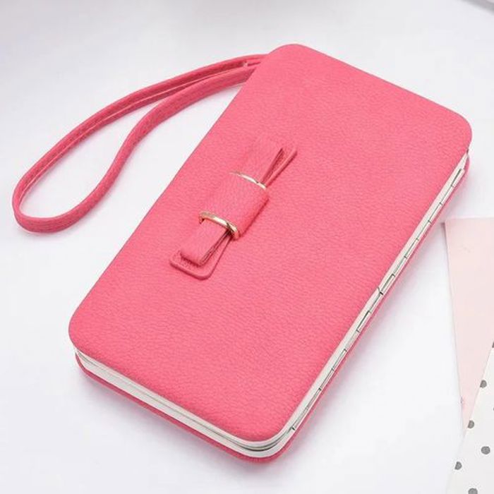 Portefeuille - GENERIC - Rose - Cuir synthétique - Multi-cartes - Pliable