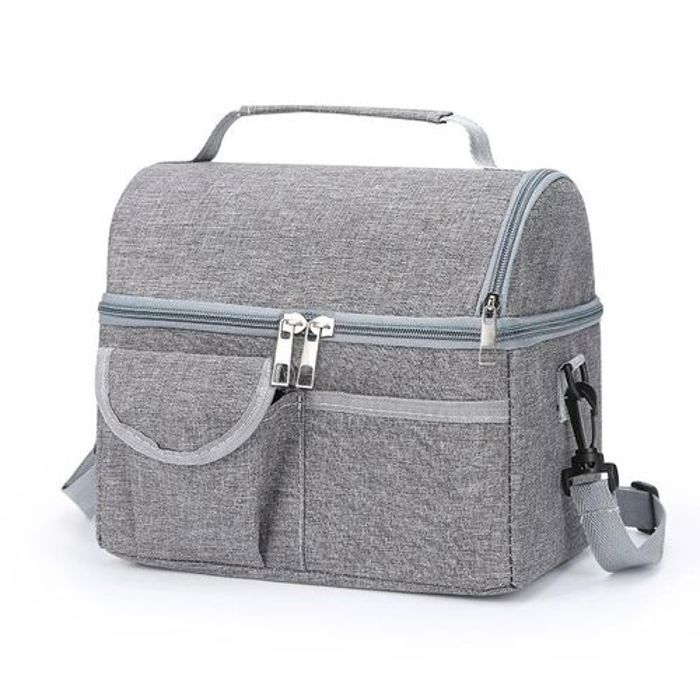 Sac à Repas Isotherme pour Voyage et Pique-Nique, Pochette Conteneur Alimentaire