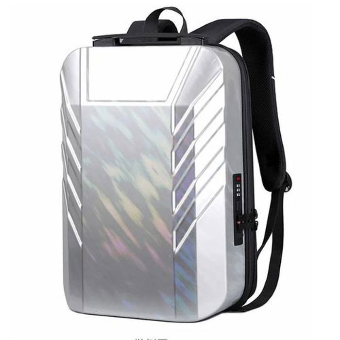 Sac à do pour PC 15.6", cartable rigide, sac de voyage, Gris