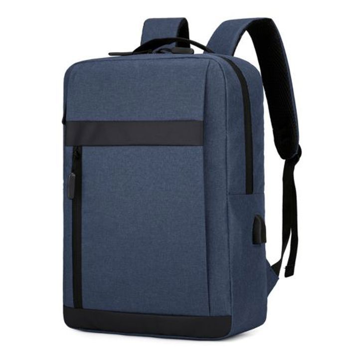 Sac à dos Pc multifonctionnel, bag de rangement, port USB Bleu