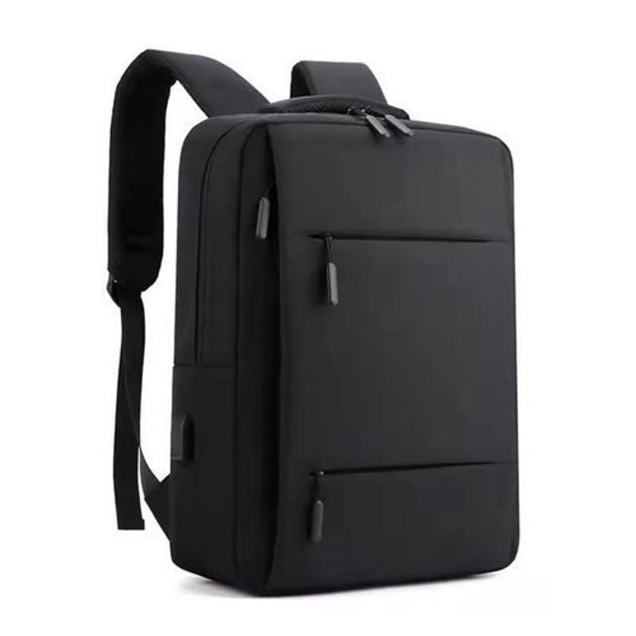 Sac à dospour PC, sac scolaire + port USB Noir