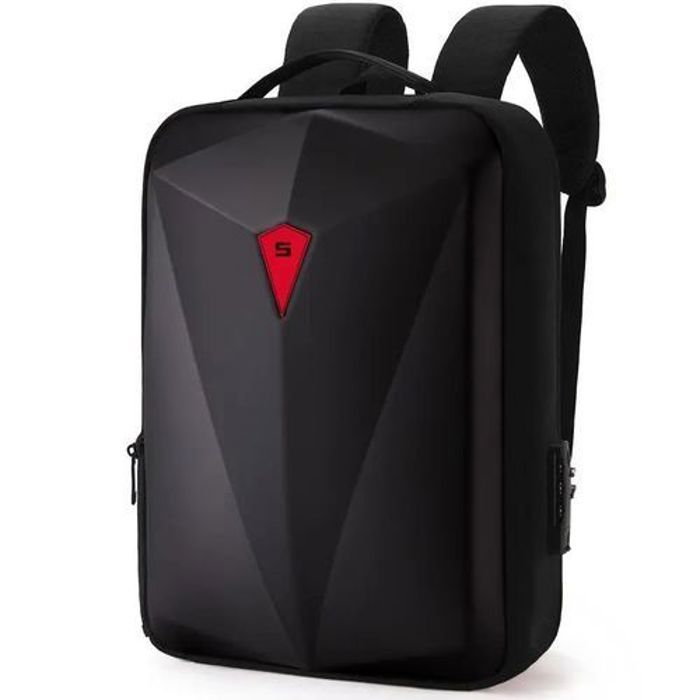 Sac à dos antivol pour PC 17,3", cartable pour voyage,Noir