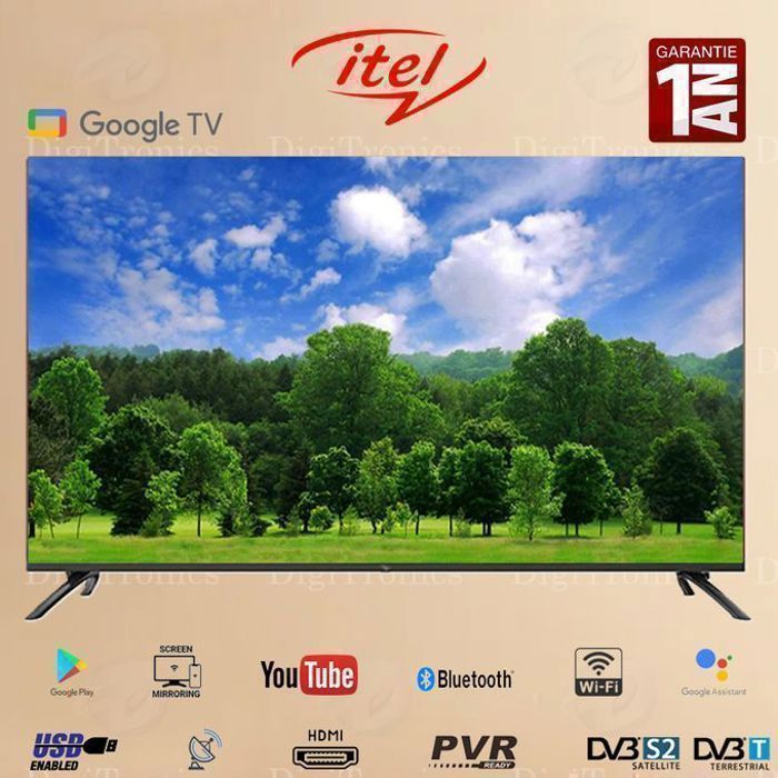 Itel Smart TV 43" Google TV™ - FHD 1080P - Bluetooth™ - TNT - HDR™ PQ Technology™