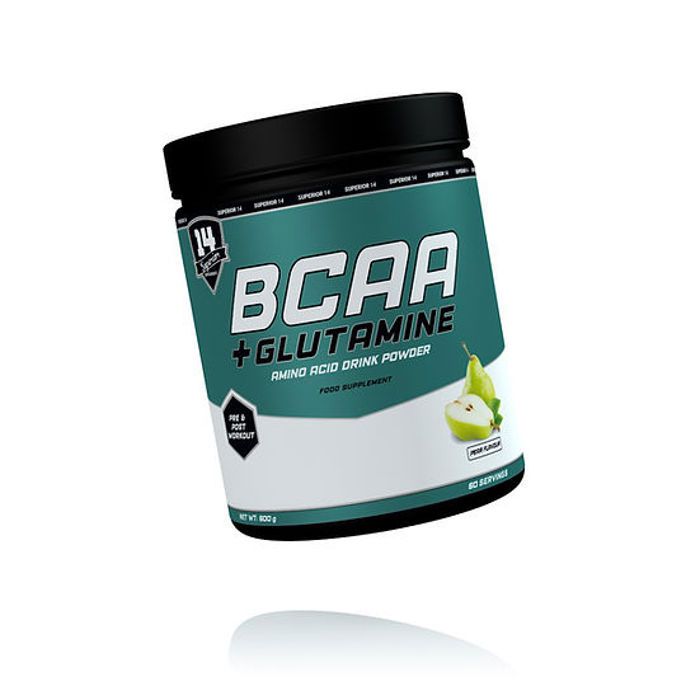 14 superior BCAA+GLUTAMINE 600g pear flavour