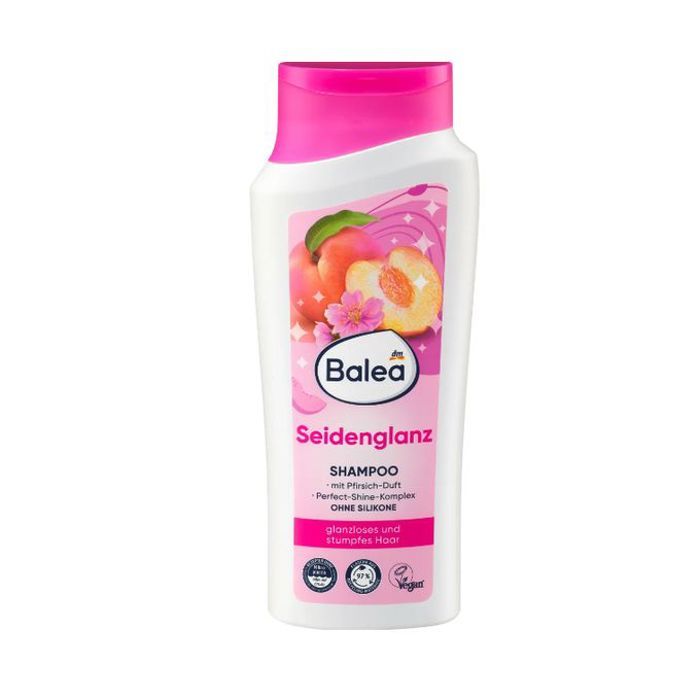 Shampoing Balea Shampoo Seidenglanz pour la brillance des cheveux 300ml
