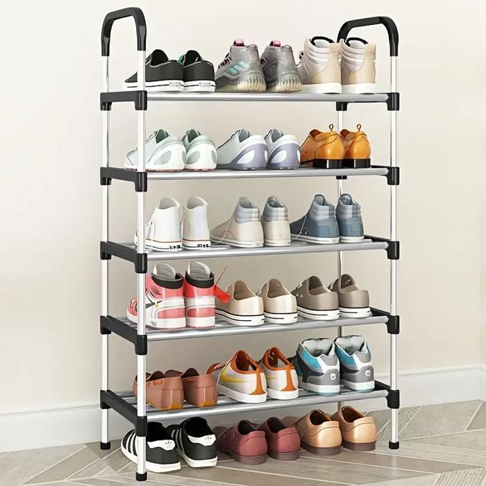 Étagère à chaussures à 5 niveaux de 95 cm de haut, rangement pour chaussures