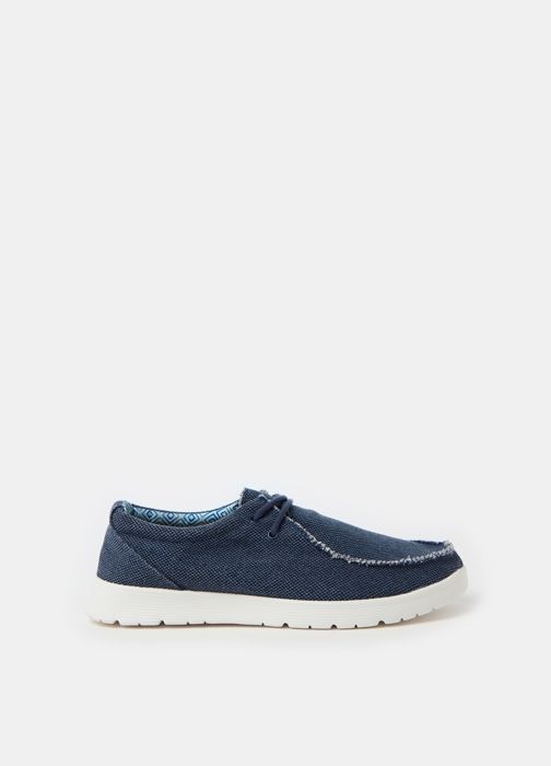 Chaussure à lacets en toile