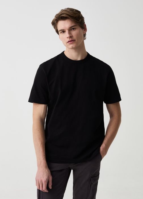 T-shirt - Non spécifié - Coupe décontractée - 100% coton - Col rond - Manches courtes