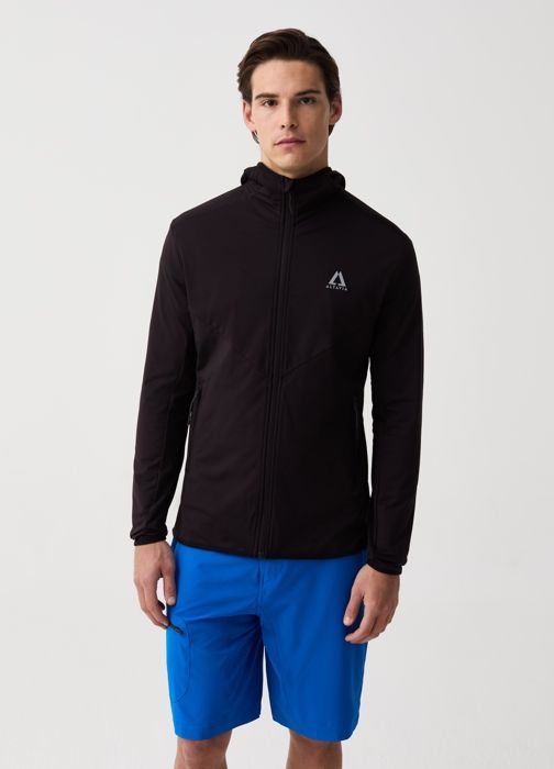 Sweat à capuche thermique - Altavia - Noir - Résistant au vent - Déperlant - UV Protection élevée