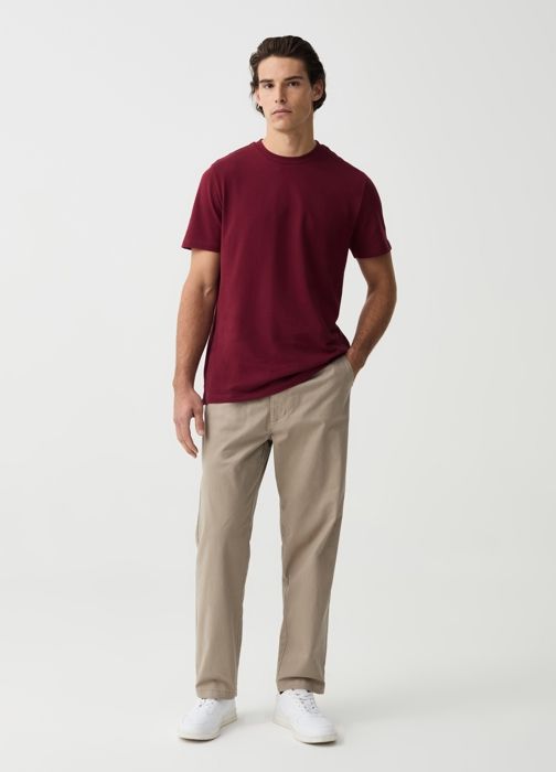 Pantalon chino jogger à coupe décontractée