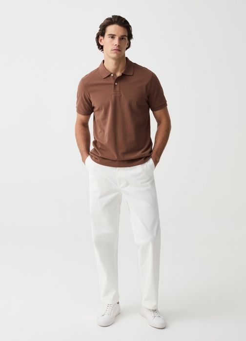 Pantalon chino jogger à coupe décontractée