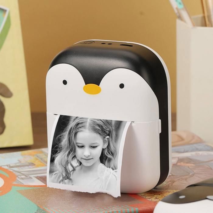 Portable Mini Printer | Penguin Design Rechargeable
