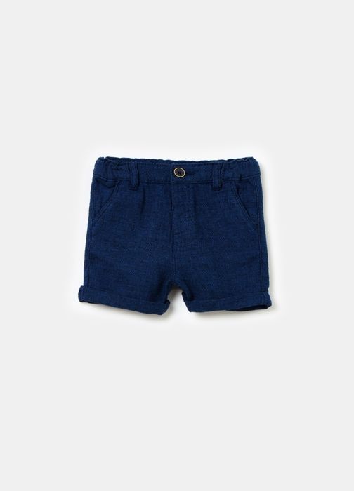 Bermuda - Non spécifié - Enfant - 55% Lin - 45% Coton - Taille élastiquée