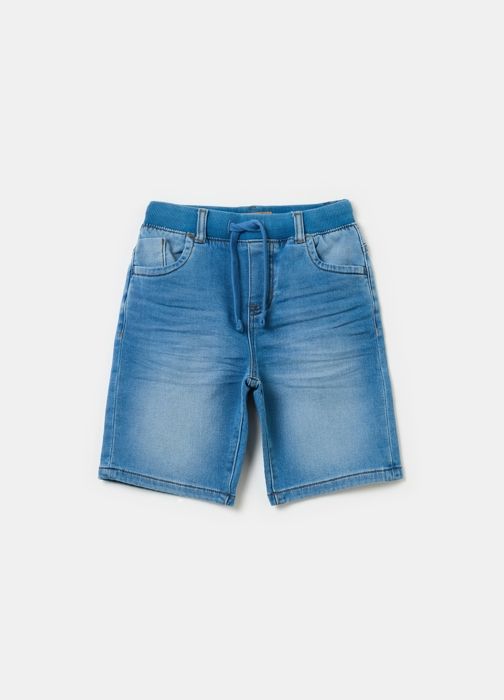 Bermudas en denim - Non spécifié - Non spécifié - Taille extensible - Cordon de serrage - 5 poches