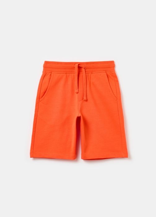 Bermudas - Non spécifié - Non spécifié - 100% Coton - Orange - Enfant Garçon