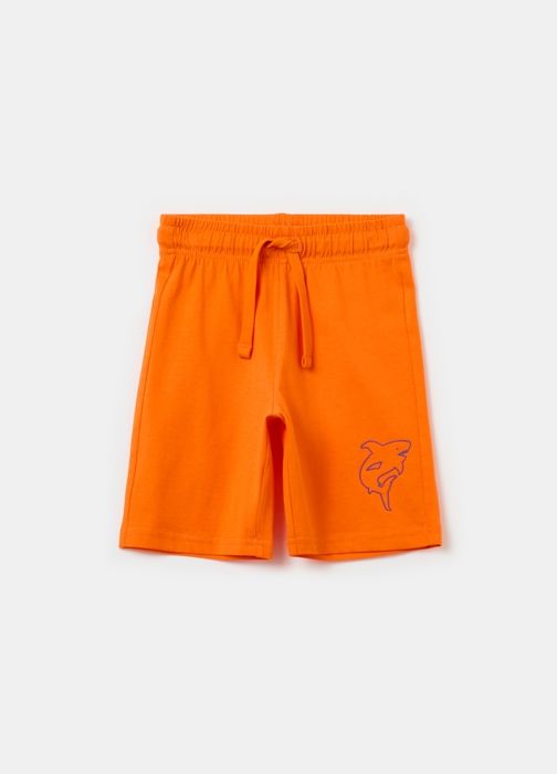 Bermuda - Non spécifié - Jogger - Coton 100% - Imprimé requin - Poche plaquée arrière