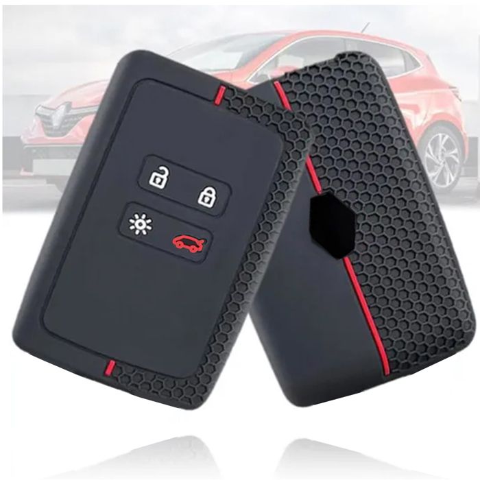 Coque Clé Silicone 4 Boutons pour Renault Mégane Clio Dacia Talisman Kadjar