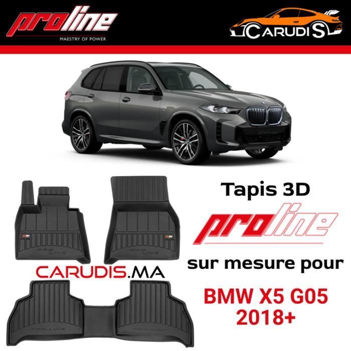 ProLine Tapis 3D de luxe BMW X5 G05 sur mesure exacte sans odeur imperméable antidérapant