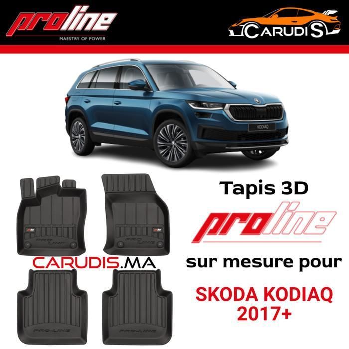 Tapis de voiture - ProLine - Skoda Kodiaq 2017+ - Sur mesure - Antidérapant - Imperméable