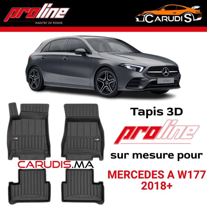 Tapis de voiture - ProLine - Mercedes A W177 - Sur mesure - Antidérapant - Imperméable