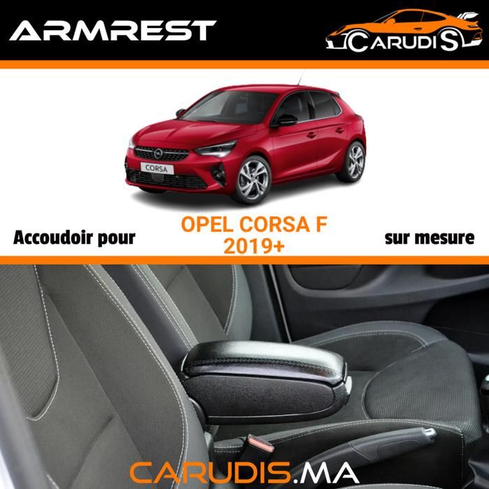 Accoudoir pour Opel Corsa F sur mesure réglable avec espace de rangement