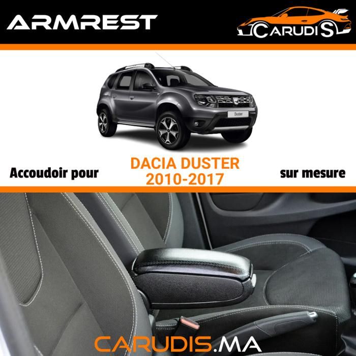 Accoudoir pour Dacia Duster sur mesure réglable avec espace de rangement
