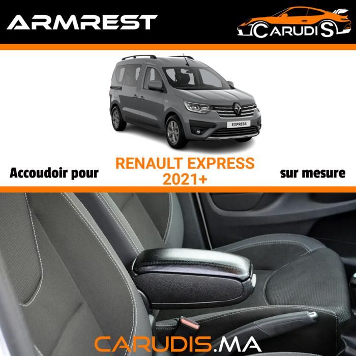 Accoudoir pour Renault Express sur mesure réglable avec espace de rangement