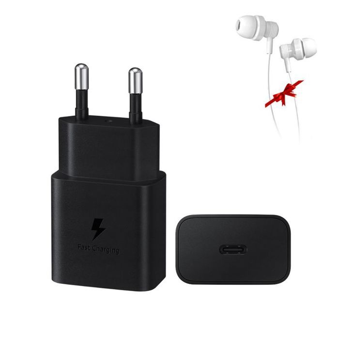 Adaptateur Secteur Samsung USB-C 25W + Ecouteur cadeaux