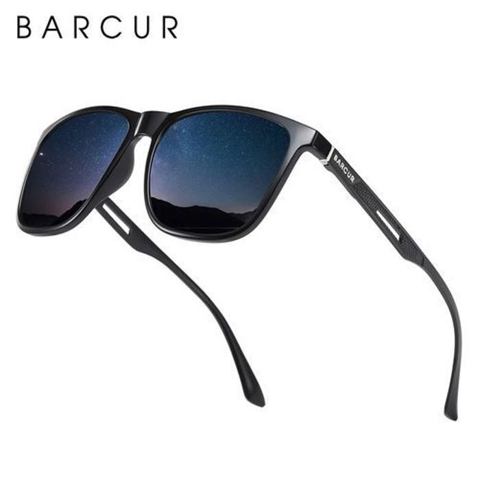 BARCUR Lunettes de soleil polarisées avec protection Bc 87-15 Noir-17