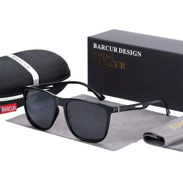 BARCUR Lunettes de soleil polarisées avec protection Bc 87-15