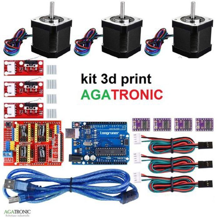 Nema 17 Stepper Motor Arduino Drv8825 - Arduino Cnc Stepper Motor Kit - 3d Printer