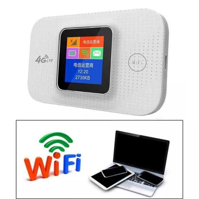 Routeur WiFi 4G LTE Portable 150 Mbps (3000 mAh) - Modem de Poche sans Fil Carte SIM