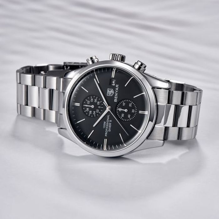 Montre - Benyar - Originale - Étanche - Quartz - Chronographe - Multicolore