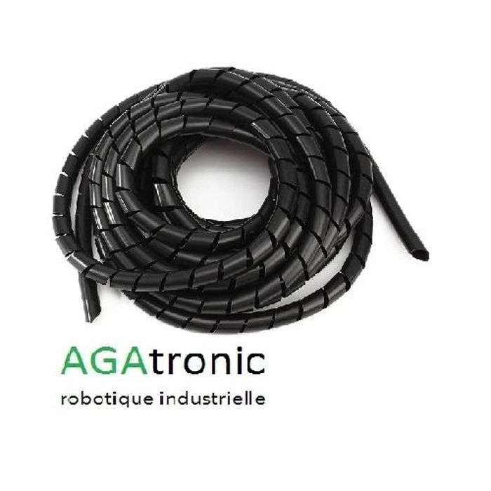 Gaine spirale NOIR D8 12M