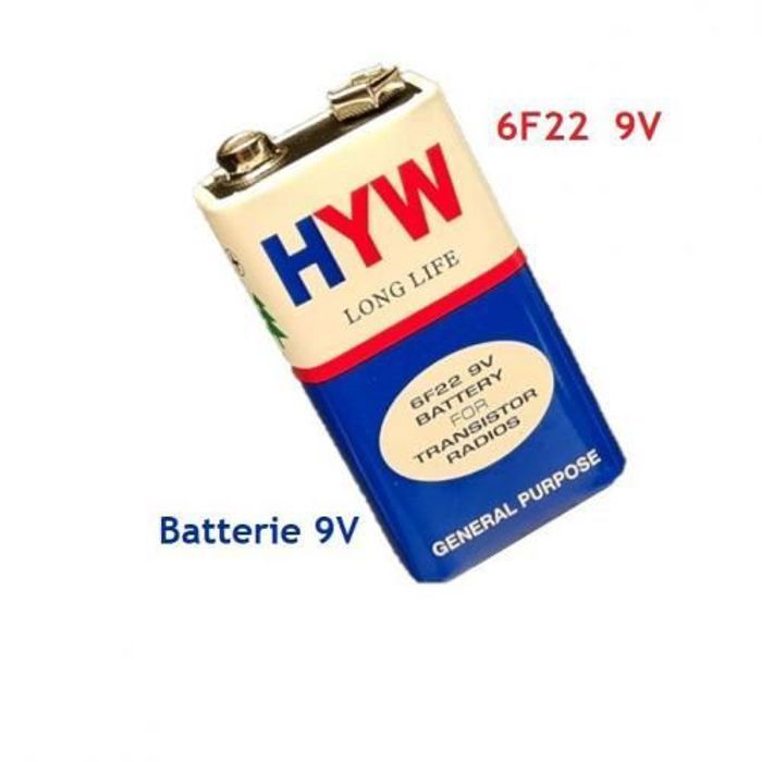 HYW 3pcs Pile 9V 6F22 long life