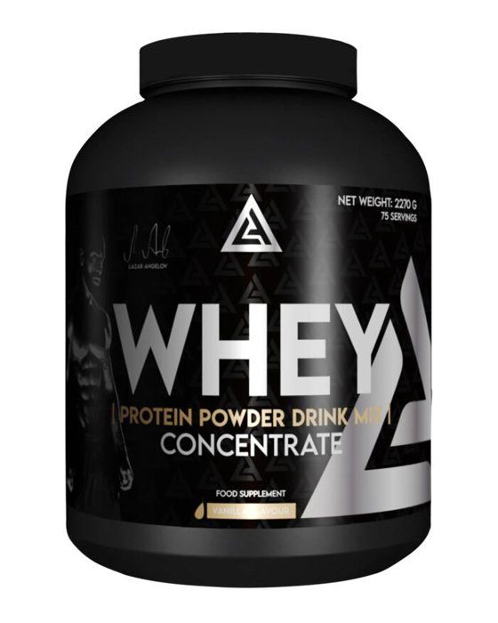 Mélange pour boisson en poudre de protéines de lactosérum, chocolat, 2270 g, Lazar Angelov Nutrition