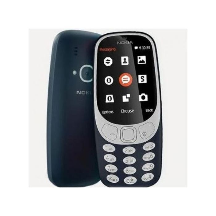 Nokia 3310 - 2.4" - Bleu foncé Dual SIM MP3 Player, Wireless FM Radio Camera,