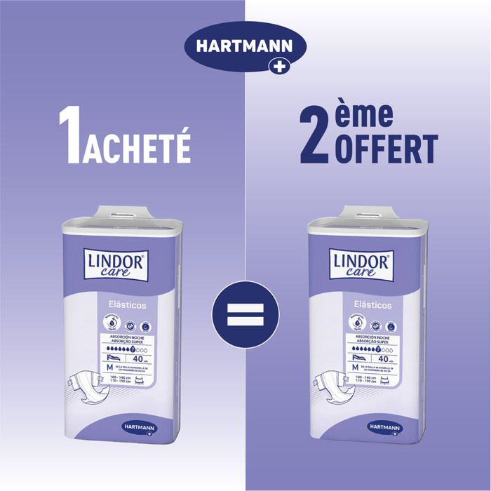 Hartmann COUCHES ADULTES, LINDOR CARE ELASTIC 7G TAILLE M