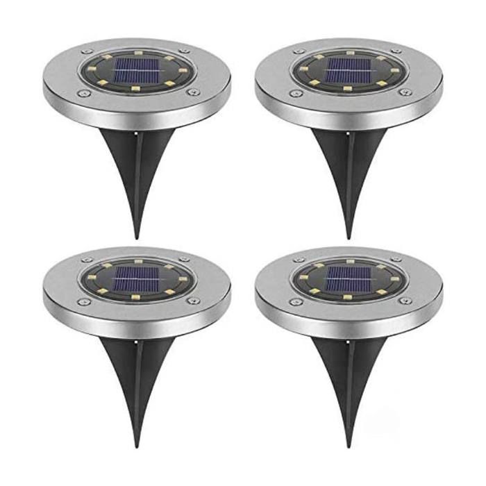 Lot de 4 Spots LED extérieurs à énergie solaire