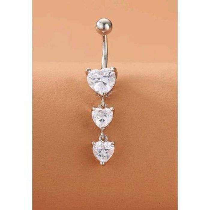 Une Pièce Piercing bijoux Anneau à nombril Avec strass pour les femmes