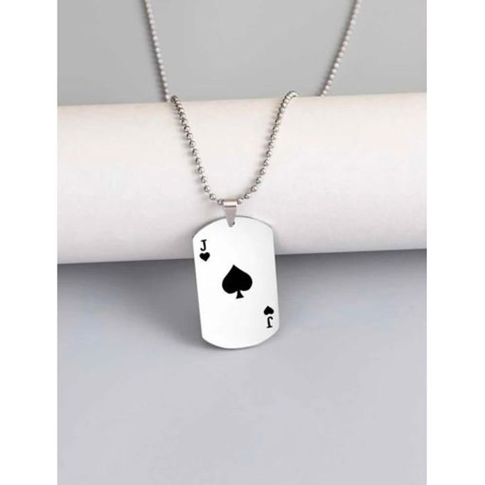 Collier inoxydable chaine pour homme - POKER