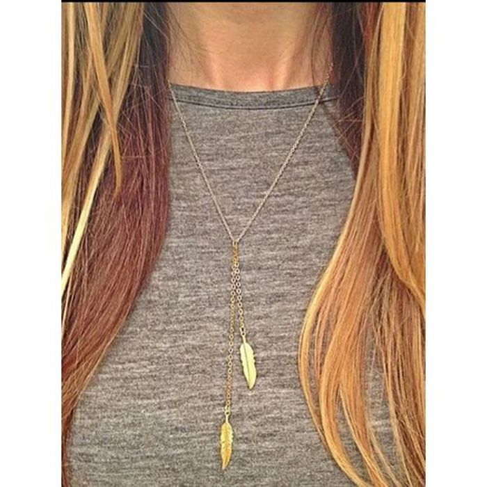COLLIER 2 Chaines DORE MODE BIJOUX