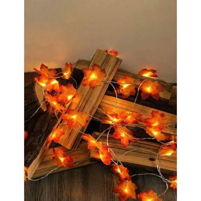 Guirlande Lumineuse de 2cm avec 10 LED feuille d'érable