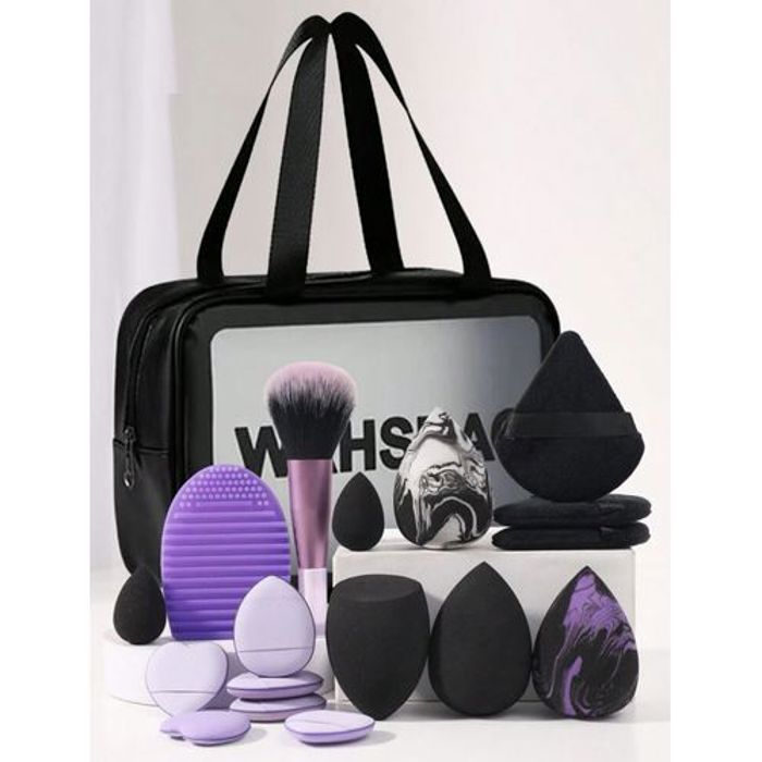 Multifonctionnel Waterproof Trousse De Maquillage+17 pièces Outil De Maquillage