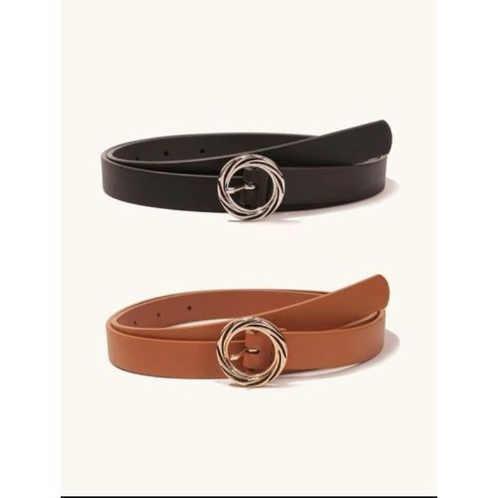 2 Ceintures ROBE FEMME - Noir et Marron