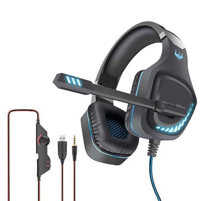 Casque Gamer Gaming HEADSET GT97 + Écouteur Gaming Filiare GM-D3 GRATUIT