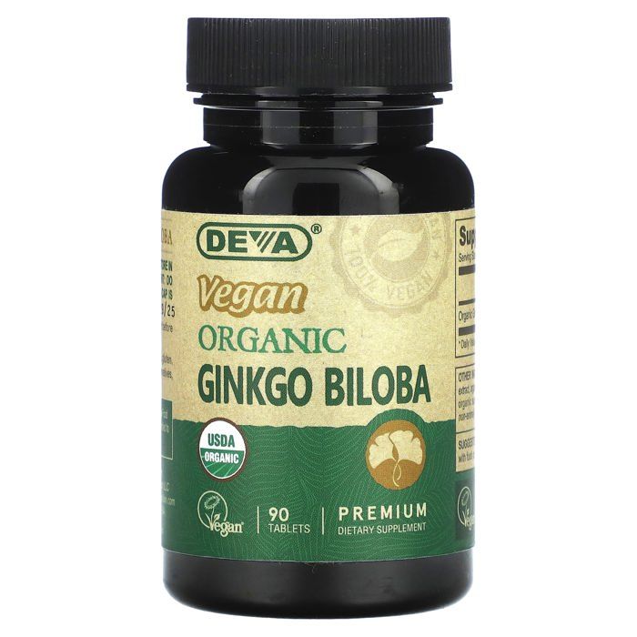 Ginkgo biloba vegan et biologique, 90 comprimés