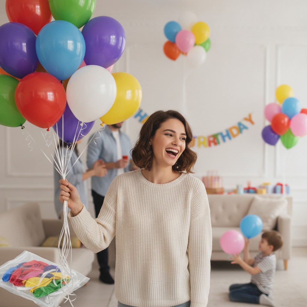 100 Ballons de Décoration pour Fête - Multi-Couleurs, Latex, Idéal pour Anniversaires et Événements - Marjane Mall - Image 4